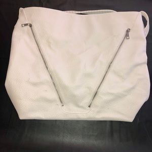 Just Fab white purse
